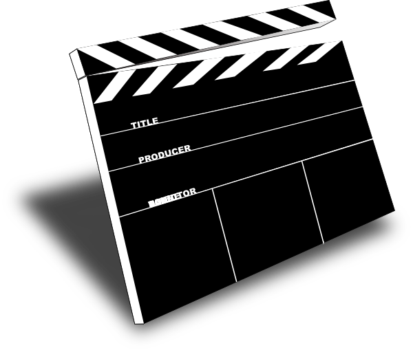 Hollywood Clipart - Cinta De Pelicula Png (600x509), Png Download