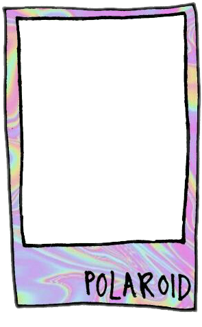 Cute Colorful Pastel Frame Pink - Polaroid Png (295x476), Png Download