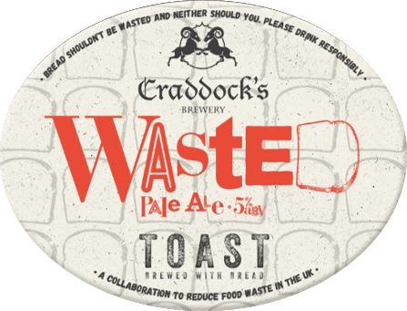Craddocks Toast Wasted - Label (447x341), Png Download