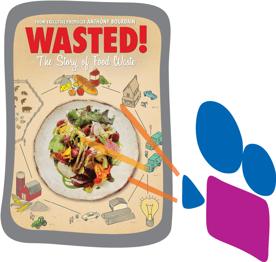 In Memory Of Anthony Bourdain, New Canaan Library And - Wasted The Story Of Food Waste (900x900), Png Download