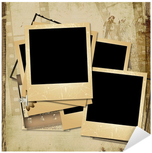 Grunge Background With Old Polaro - Polaroid Corporation (400x400), Png Download