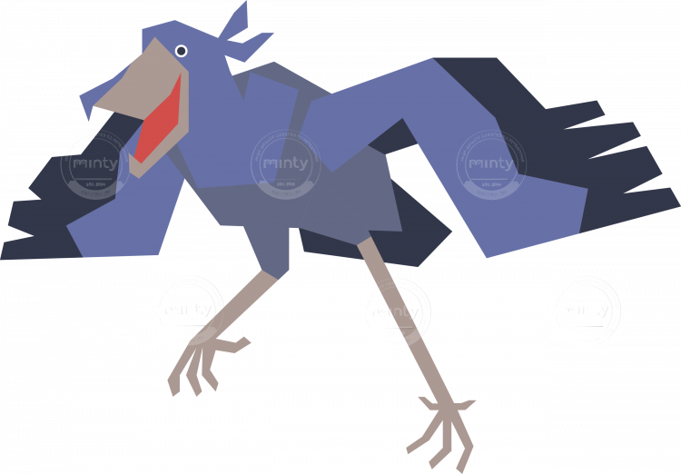 Shoebill Stork - Illustration (750x522), Png Download
