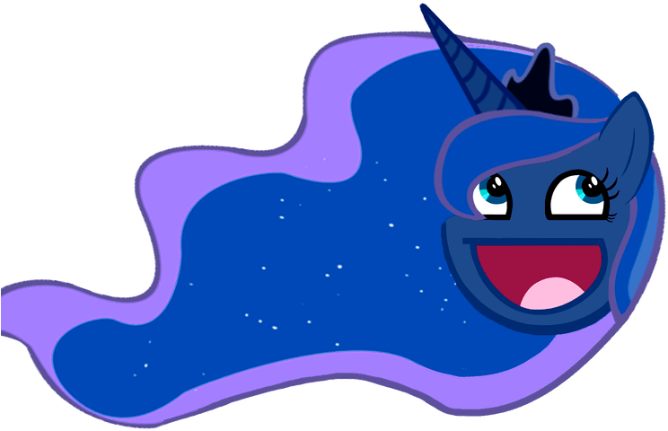Princess Luna Awesome Face My Little Pony - Princess Luna Awesome Face (800x491), Png Download