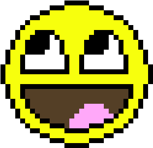 Awesomeface - Minecraft Pixel Art Templates Emoji (380x380), Png Download