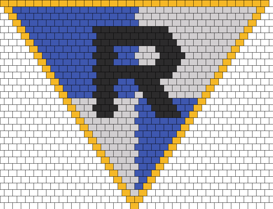 Harry Potter Ravenclaw Crest Kandana Bead Pattern - Alton Towers (877x672), Png Download