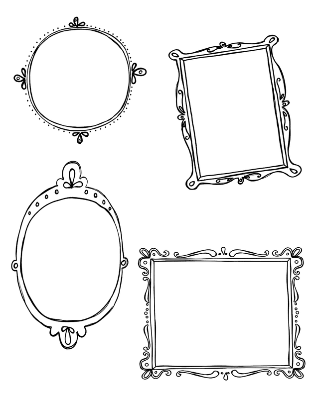 10 Free Png Doodle Frame Blog Boards - Doodle Frame Black Png (640x800), Png Download