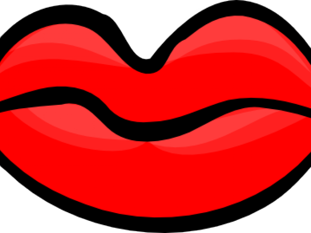 Red Lips Clipart - Clip Art (640x480), Png Download