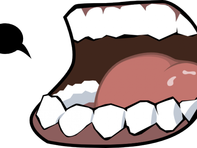 Cartoon Mouth Eating (640x480), Png Download