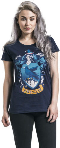 Mujer Ravenclaw Crest Camiseta Azul Oscuro 100% Algodón - Ravenclaw Crest (500x500), Png Download