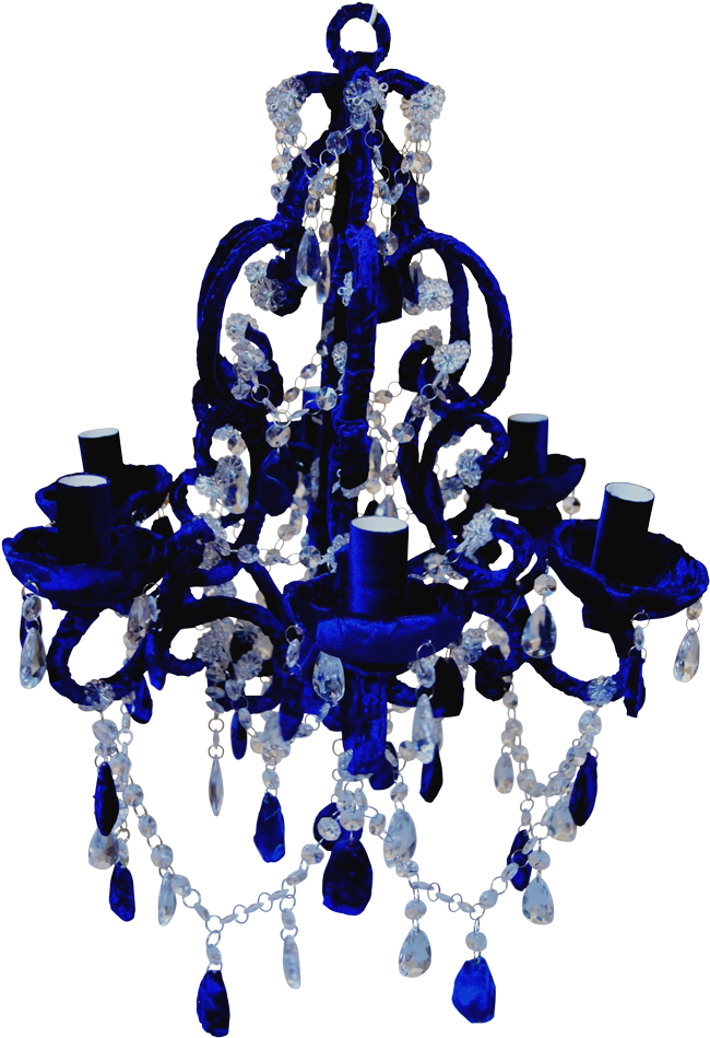 Midnight Blue - Blue Chandelier Png (711x1030), Png Download