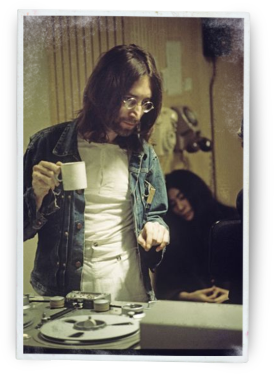 John Lennon & Yoko - John Lennon Wrangler (540x735), Png Download