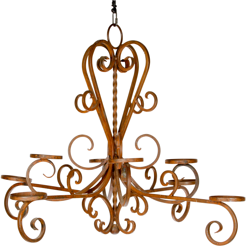 Rustic Chandelier - Chandelier (980x887), Png Download