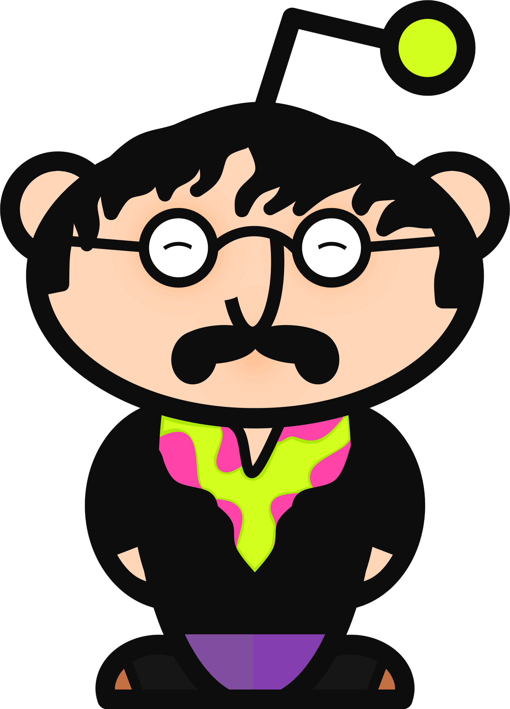 I Made A John Lennon Yellow Submarine Snoo - Subreddit Icon Custom (1730x2402), Png Download