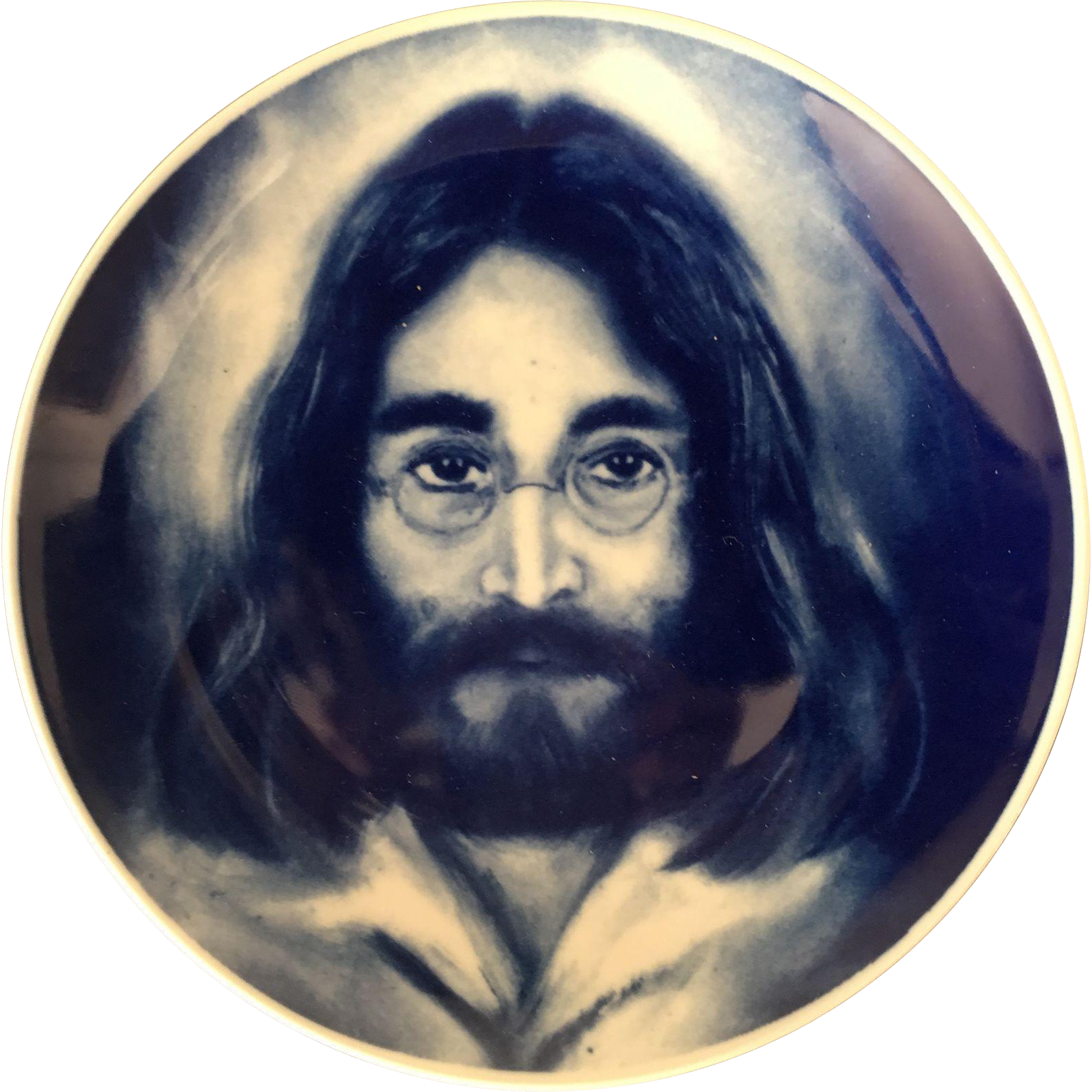 John Lennon Collector Plate, Made In Denmark, Numbered - Circle (1599x1599), Png Download