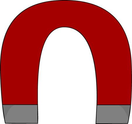 Horseshoe Magnet Free Png Image - Horse Shoe Magnet Cartoon (450x424), Png Download