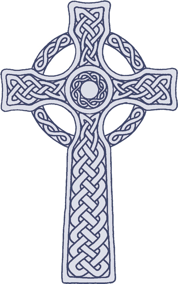 233 Celtic Cross Gray - Celtic Cross (634x1000), Png Download