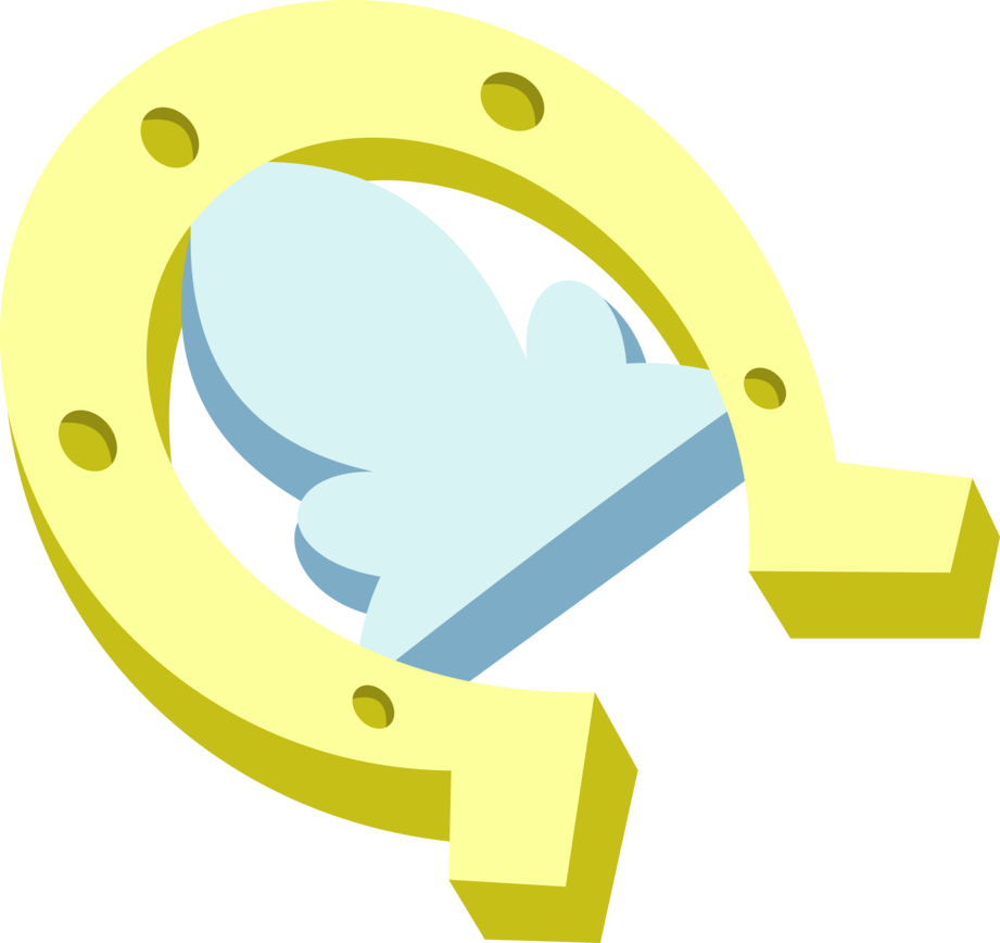 Color Coordinated Horseshoe By Dasprid On Deviantart - Mlp Horseshoe Cutie Mark (921x868), Png Download