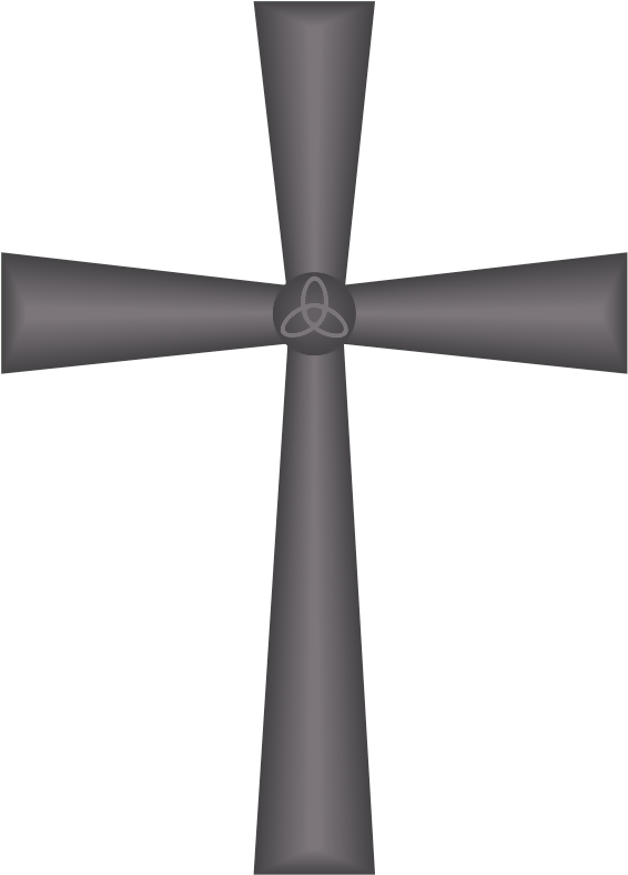 Celtic Cross - Grayscale Cross (800x800), Png Download