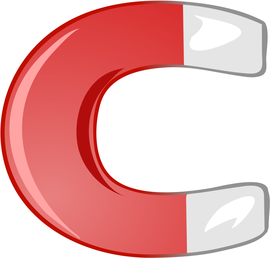 Magnet Horse Shoe Poles North South Horses - Horseshoe Magnet Png (356x340), Png Download