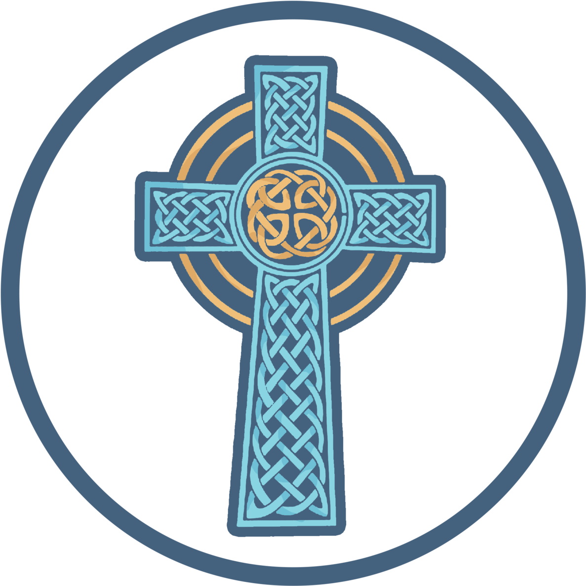 Decal Guru Celtic Knot Cross Wall Decal, Black (1200x1200), Png Download