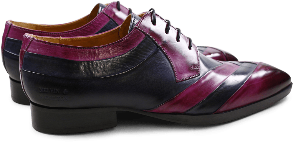 Derby Shoes Ricky 8 Eggplant Navy - Derbies Melvin & Hamilton Ricky 8 Eggplant Navy, (1024x1024), Png Download