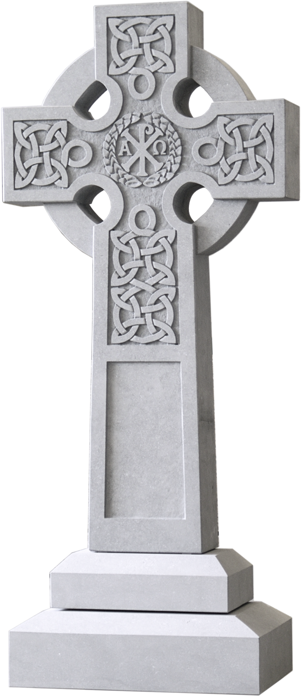 Caven, Scott Cross2 - Celtic Cross Tombstone Png (818x1500), Png Download