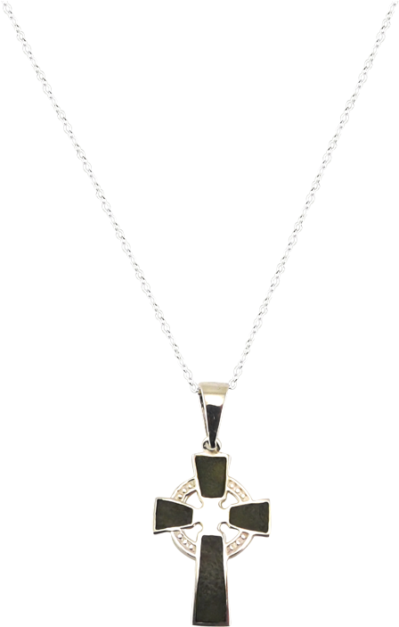 61601 Celtic Cross On Chain - Locket (800x800), Png Download