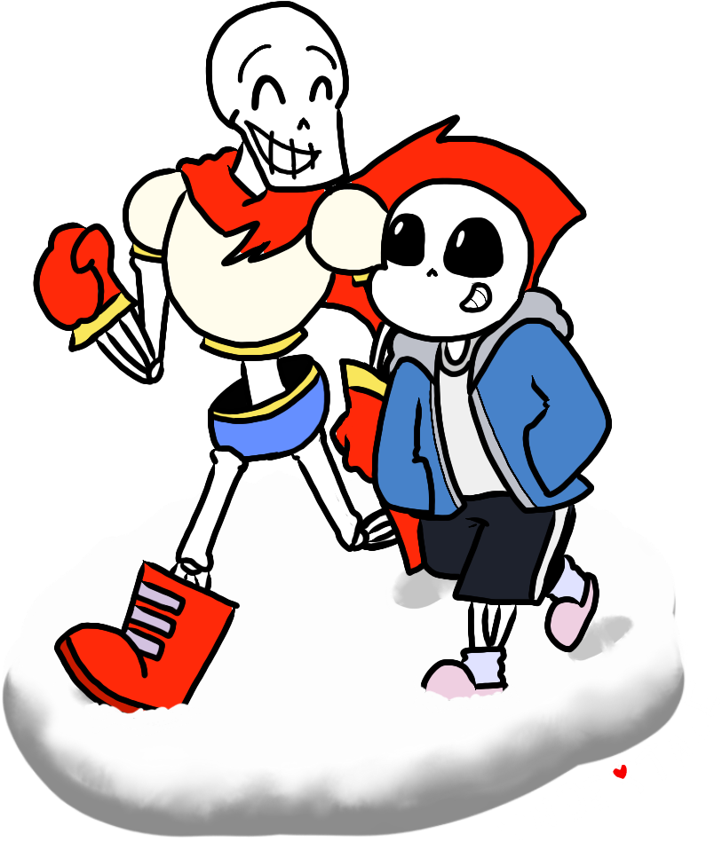 Jpg Black And White Stock Undertale Cute Pictures To - Sans And Papyrus Transparent (900x1110), Png Download