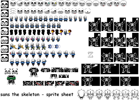 Undertale Sprite Sheet Tumblr - Sprite (500x363), Png Download