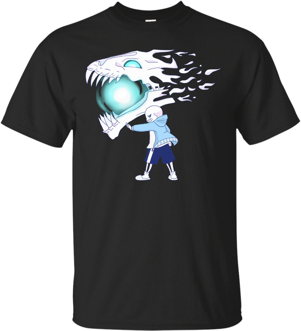 Undertale Shirt Undertale - Sans With Gaster Blaster (1155x1155), Png Download