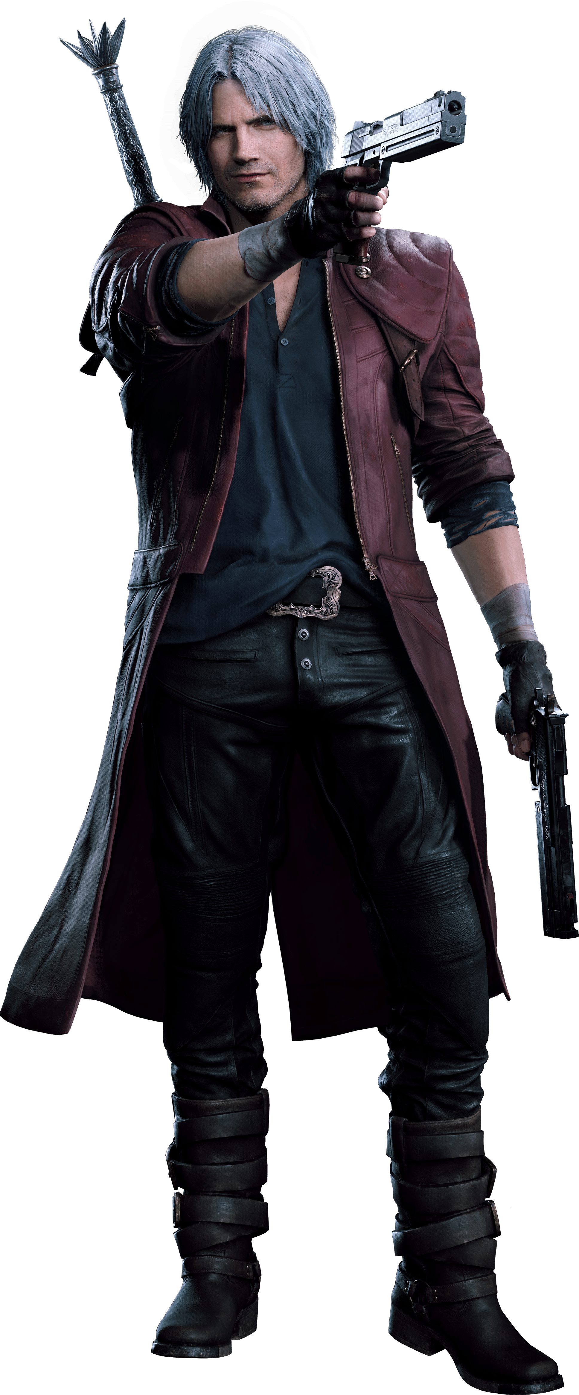 Www - Capcom - Co - - Devil May Cry 5 Dante (1936x4662), Png Download