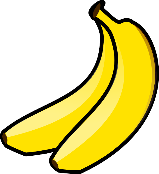Banana Clip Art - Banana Clipart (546x597), Png Download