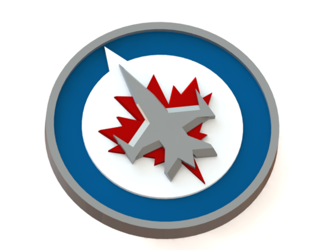 Winnipeg Jets Logo 3d Print - Winnipeg Jets Logo 2011 (667x500), Png Download