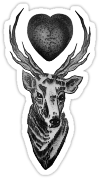 Louis Tomlinson Deer Tattoo Drawing Photo - Louis Tomlinson Tattoo Deer (375x360), Png Download