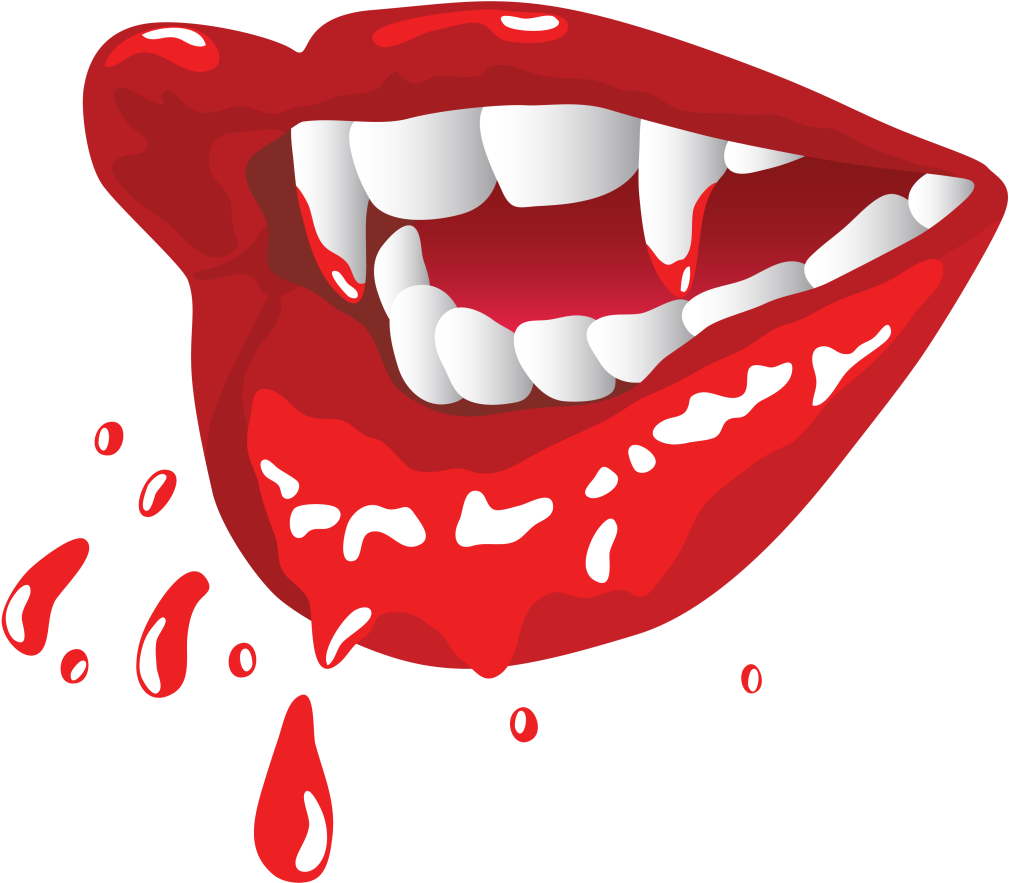 Fang Transparent Image - Blood Dripping Lips (1024x1024), Png Download