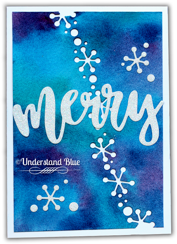 Diecember Card By Understand Blue - Snowflakes Christmas Cards (650x873), Png Download