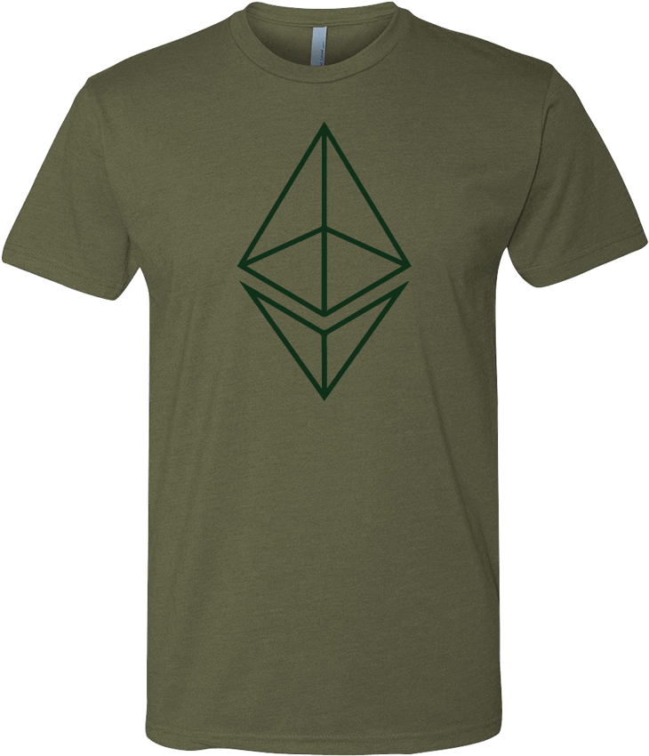 Ethereum Logo Wire Art T-shirt - Shirt (801x881), Png Download