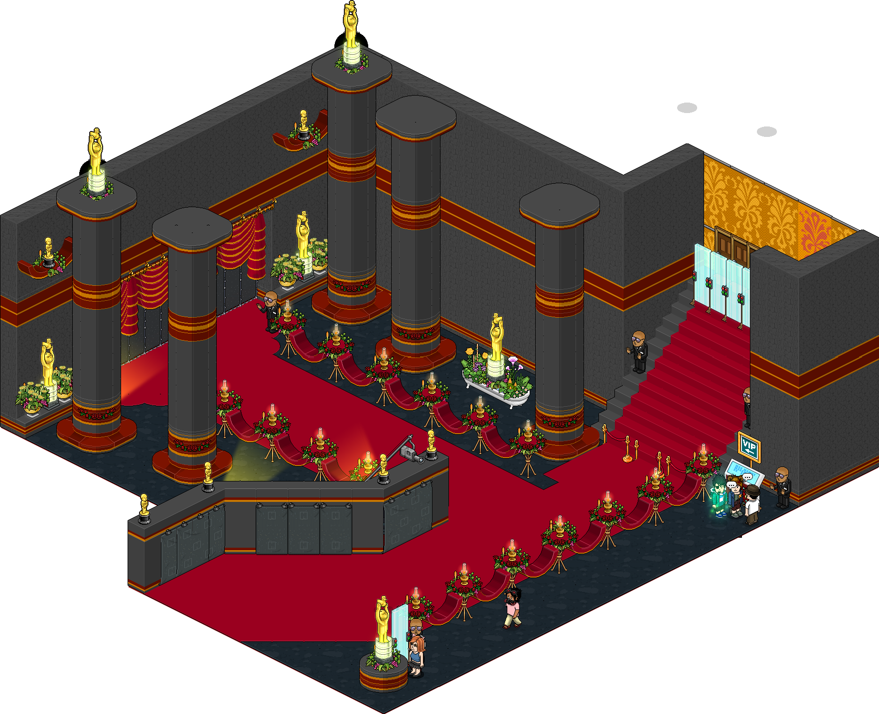 Red Carpet - Habbo Awards (1764x1434), Png Download