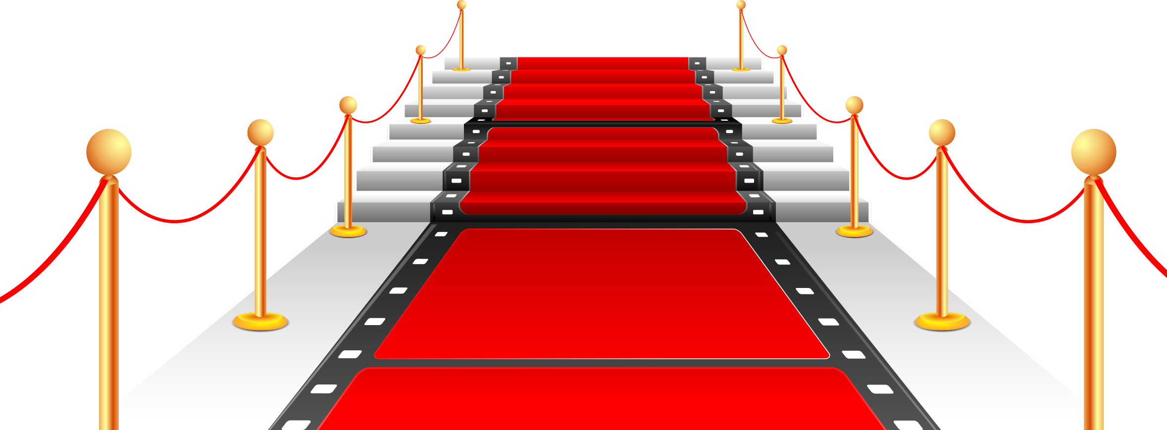 Red Carpet Png (2357x869), Png Download