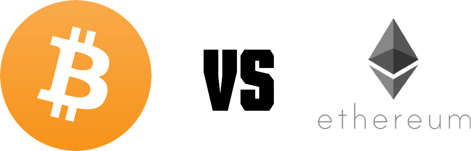 Ethereum V Bitcoin - Ether Bitcoin (932x300), Png Download
