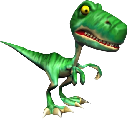 Fangy The Raptor - Conker's Bad Fur Day Raptor (435x406), Png Download