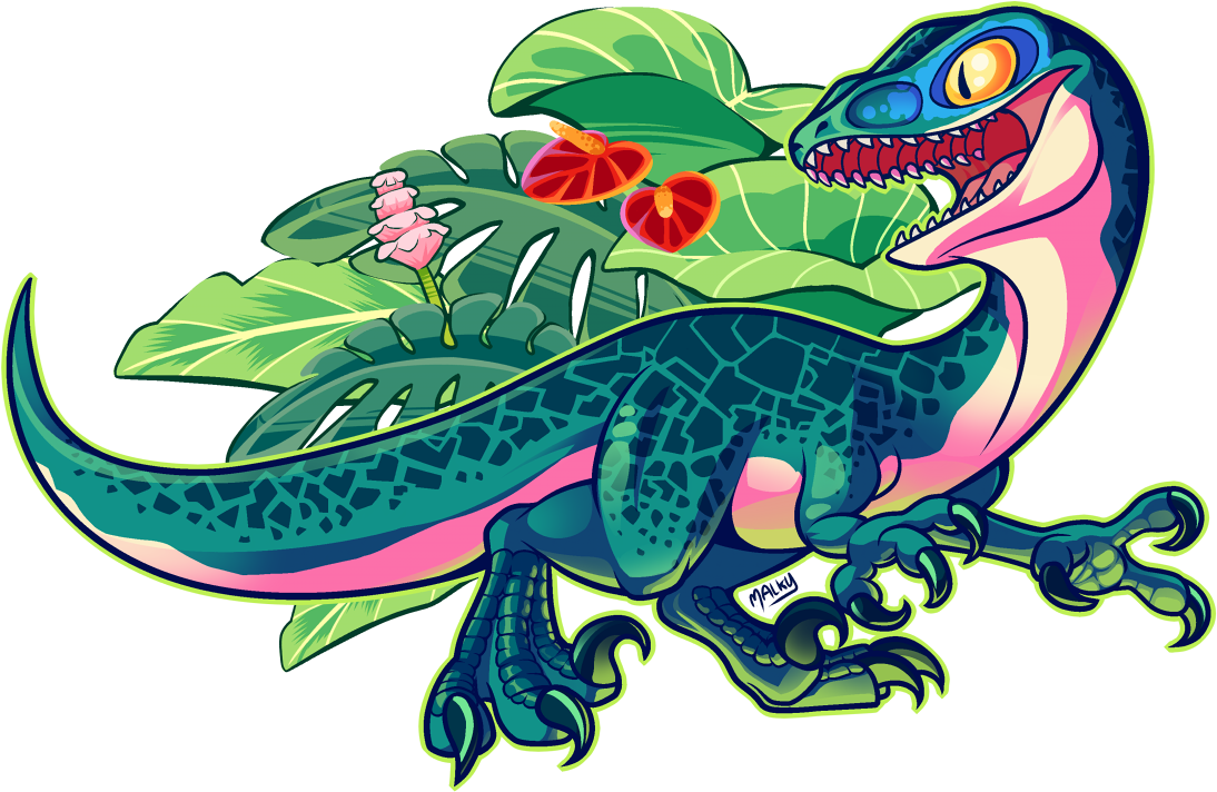 Cartoon Delta "the Second-eldest Member Of The Raptor - Cartoon Jurassic World Raptors (1273x776), Png Download