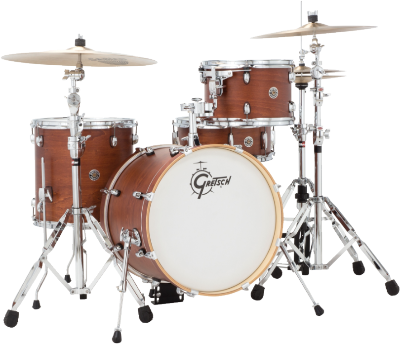 Gretsch Drums - Gretsch Catalina Club Jazz 4 Piece Drum Kit - Walnut (929x729), Png Download