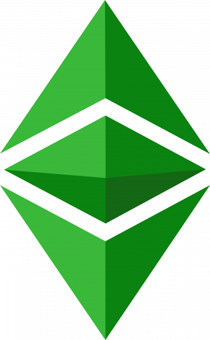 Ethereum - Ethereum Classic Logo Png (420x680), Png Download