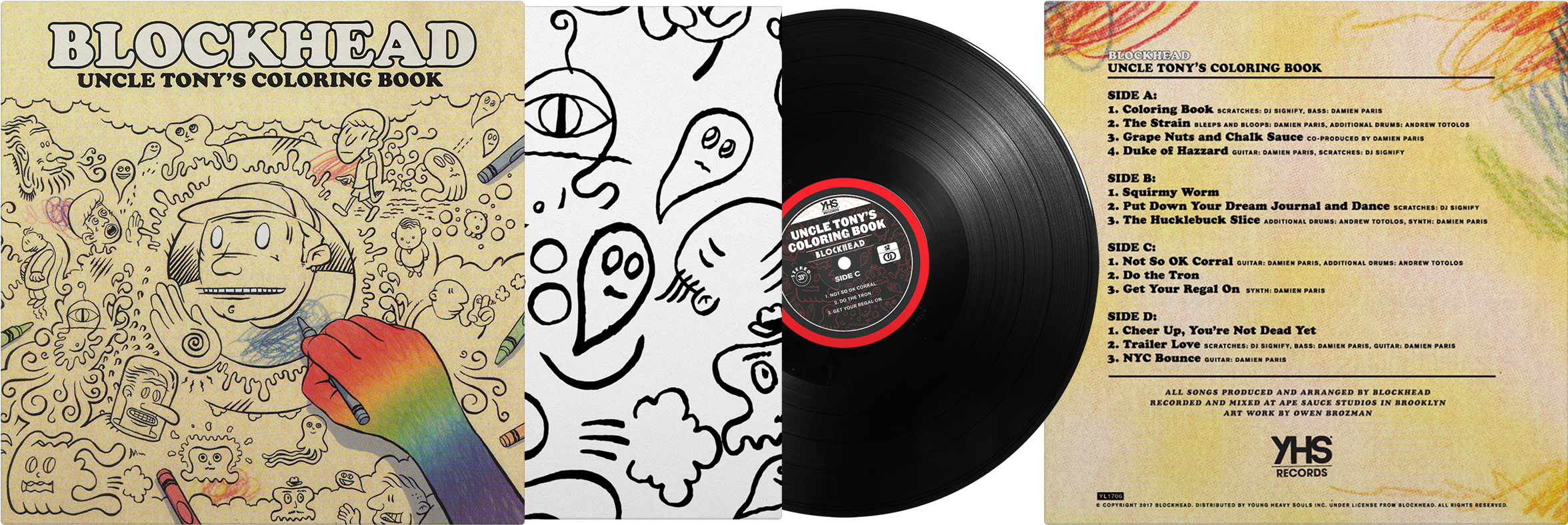 Blockhead - Uncle Tony's Coloring Bk. (2600x1100), Png Download