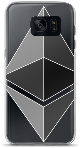 Grey Ethereum Logo Samsung Case - Iphone (600x600), Png Download