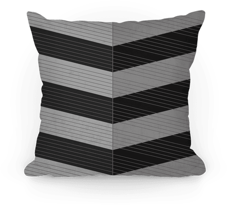 Stripes On Stripes Pattern Pillow - Cushion (484x484), Png Download