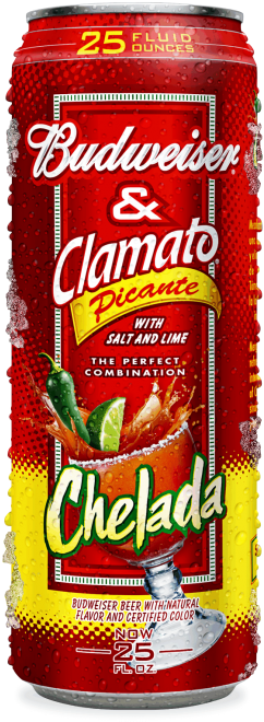 Chelada Picante Budweiser - Budweiser Chelada (285x800), Png Download