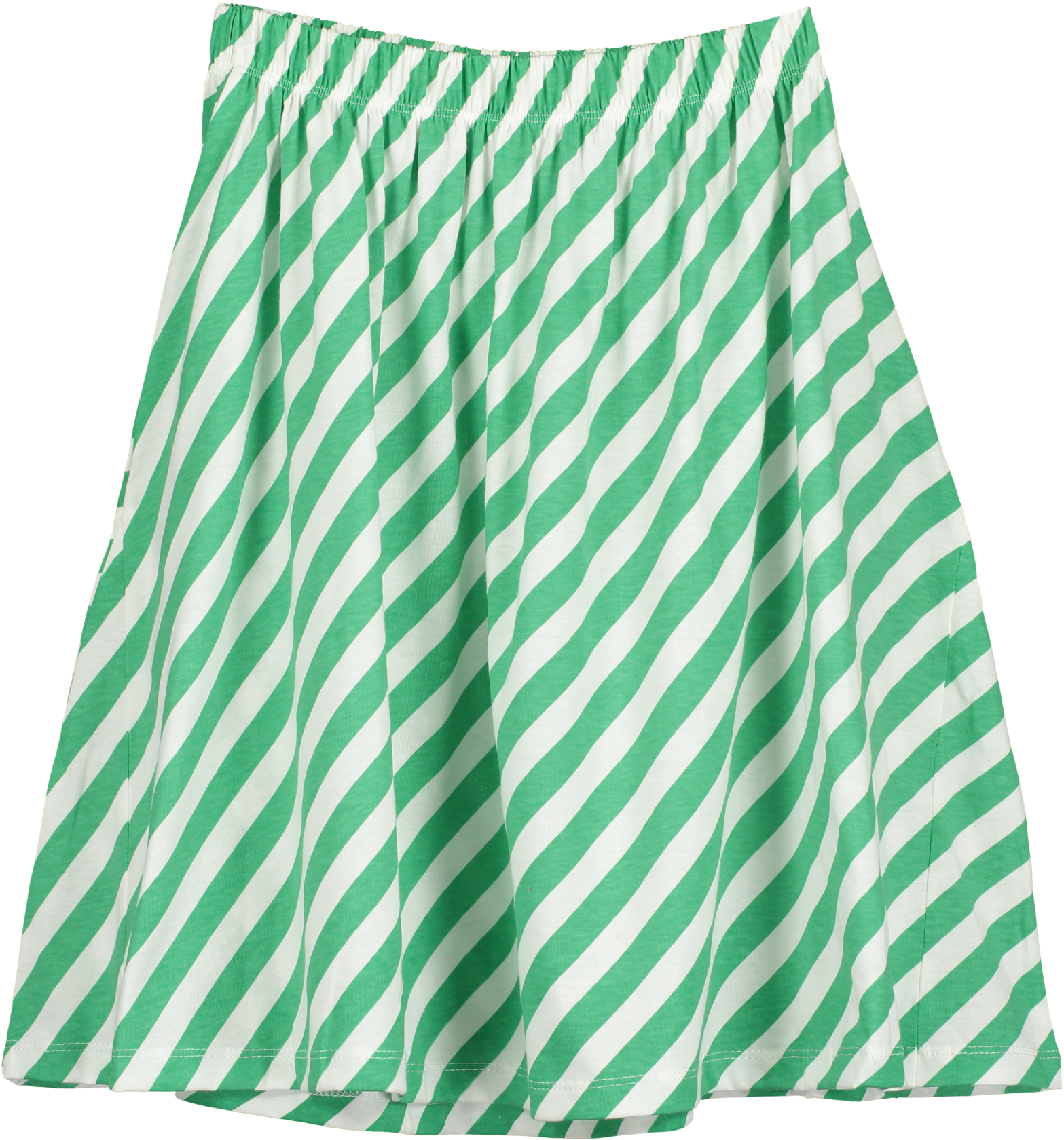 Skirt, Vanilla & Grass Green, Diagonal Stripe - Skirt (1569x2048), Png Download