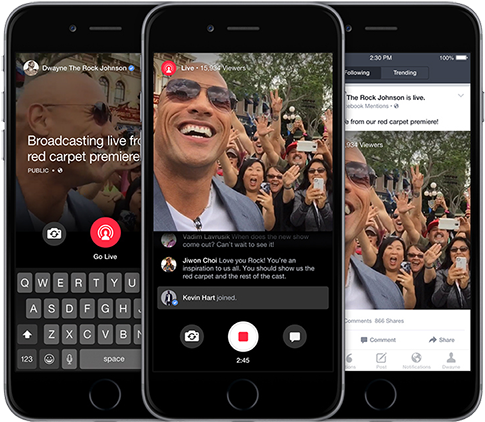 Wowza Is Featured On The Facebook Website As One Of - Facebook Live Video Screen (550x472), Png Download